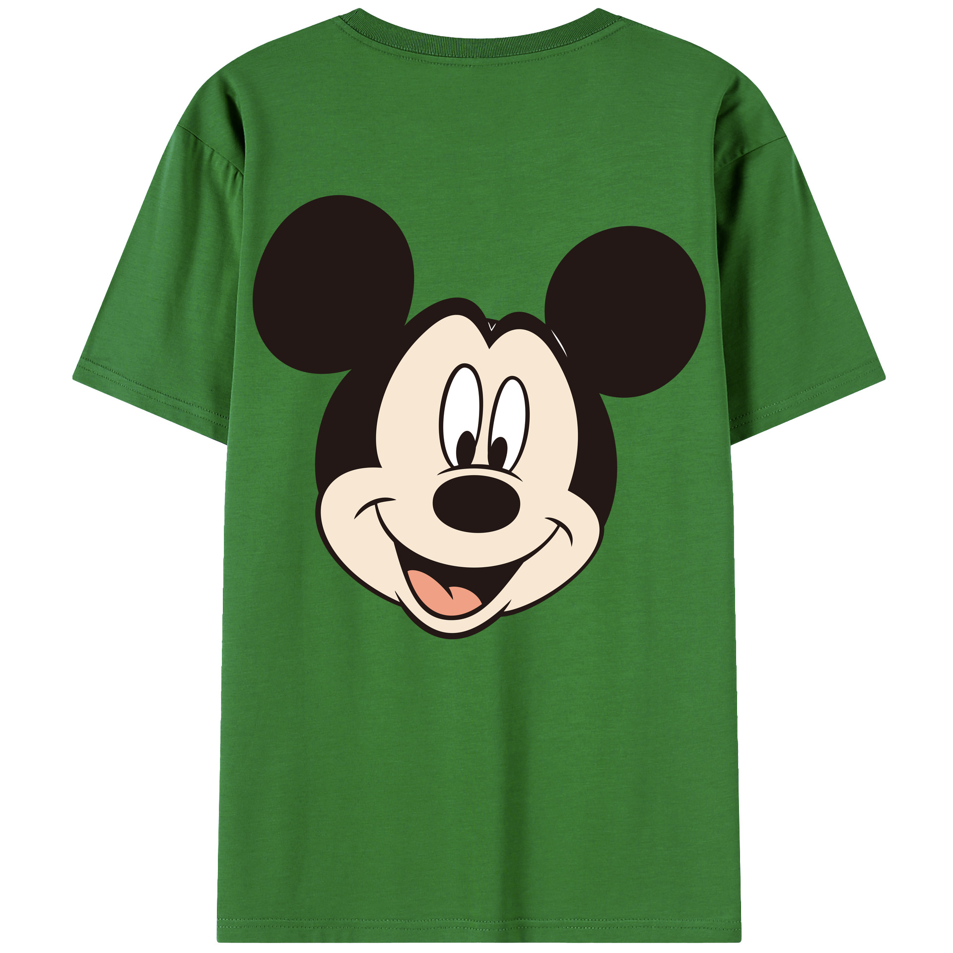 （画像用） ミッキーマウス Mickey Mouse レディース半袖Tシャツ(バックプリント)